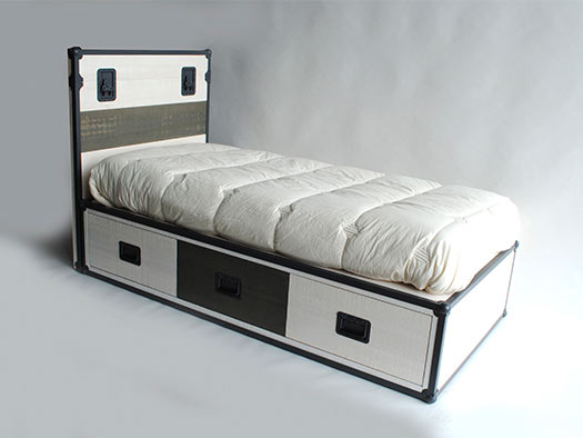 tuesta dormitorio juvenil rock personalizado pino blanco bancada  cajones cama