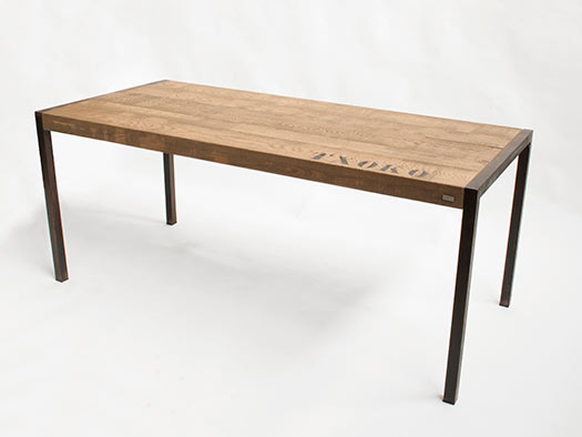 tuesta mueble saln ferro industrial roble macizo moderno mesa personalizada diseo