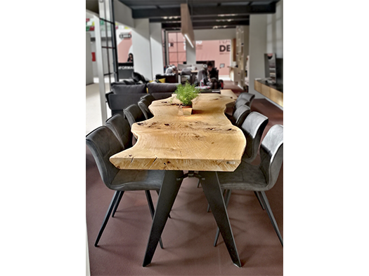 tuesta mesa roble natural madera maciza una pieza lignum