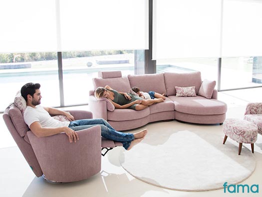 Sofa afrika fama modular chaise longue tapiceria