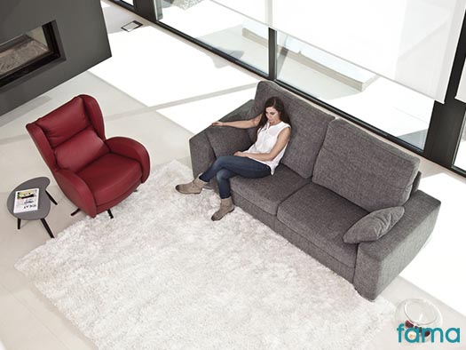 Sofa alfred fama modular chaise longue tapiceria
