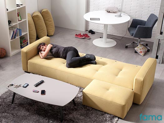 Sofa myloft cama fama modular chaise longue tapiceria