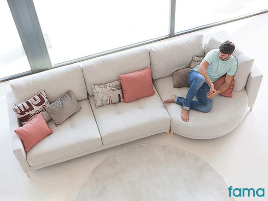 sofa opera cama fama modular chaise longue tapiceria